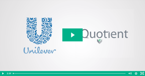 Preview of video with unilever and quotient logos